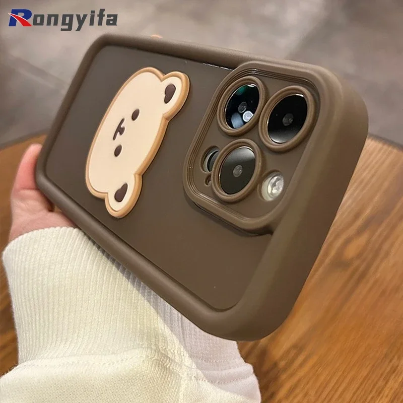 Для Vivo IQOO Z9 Turbo+ T3 Lite Z9S Pro Y28 Y200 GT Y100A Y37 Ultra Y03 Y18E Y18i Y28S Y36T Чехол для телефона Bear Soft Cover