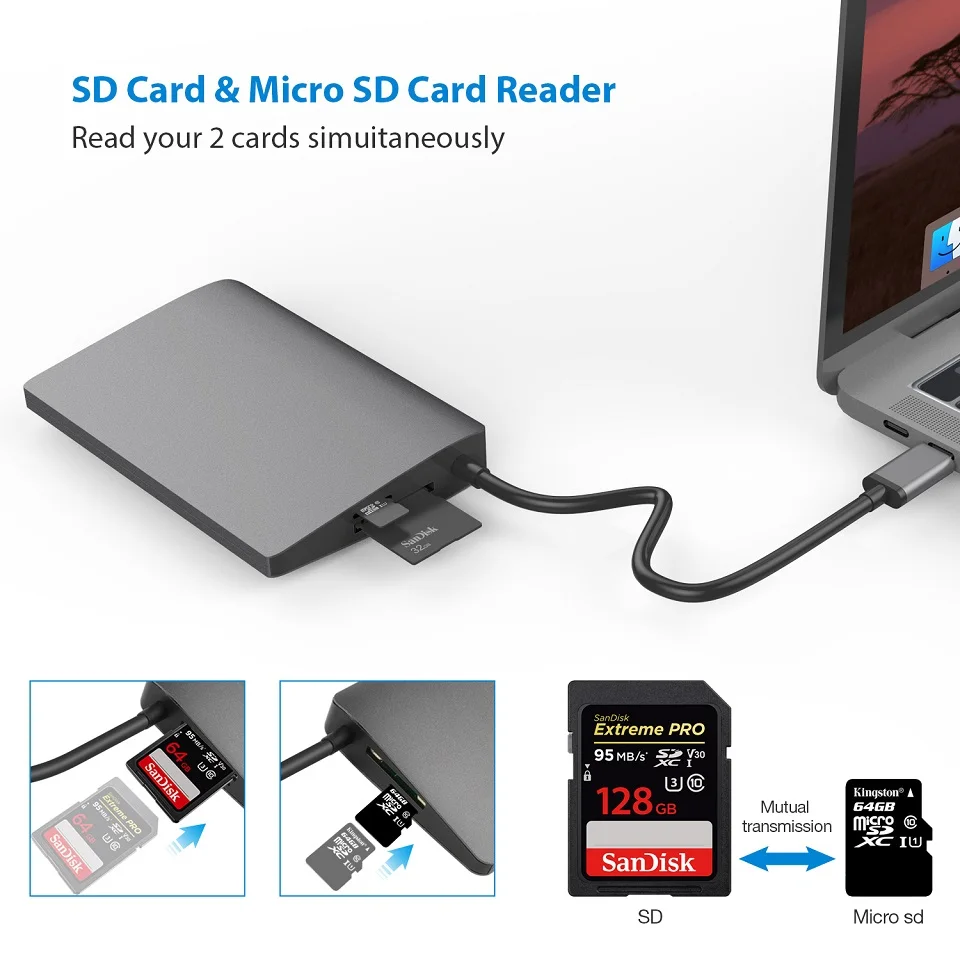 Док-станция USB C на Mini DP RJ45 Gigabit LAN HDMI-совместимая с 4K Usb-A Type-C | Компьютеры и офис