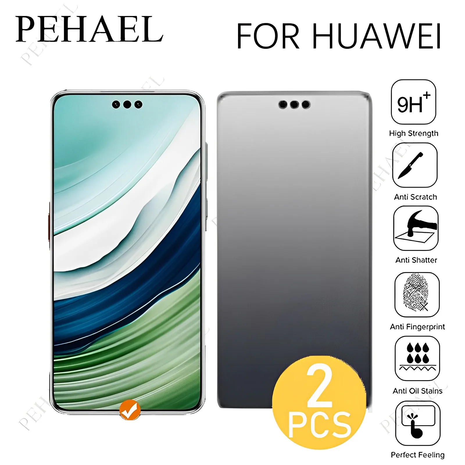 2 шт. полное покрытие антишпионское закаленное стекло с черным краем защитная