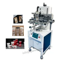 Humanization Semi automatic Pneumatic Disposable Plastic Cups Serigraphy Printing Machine