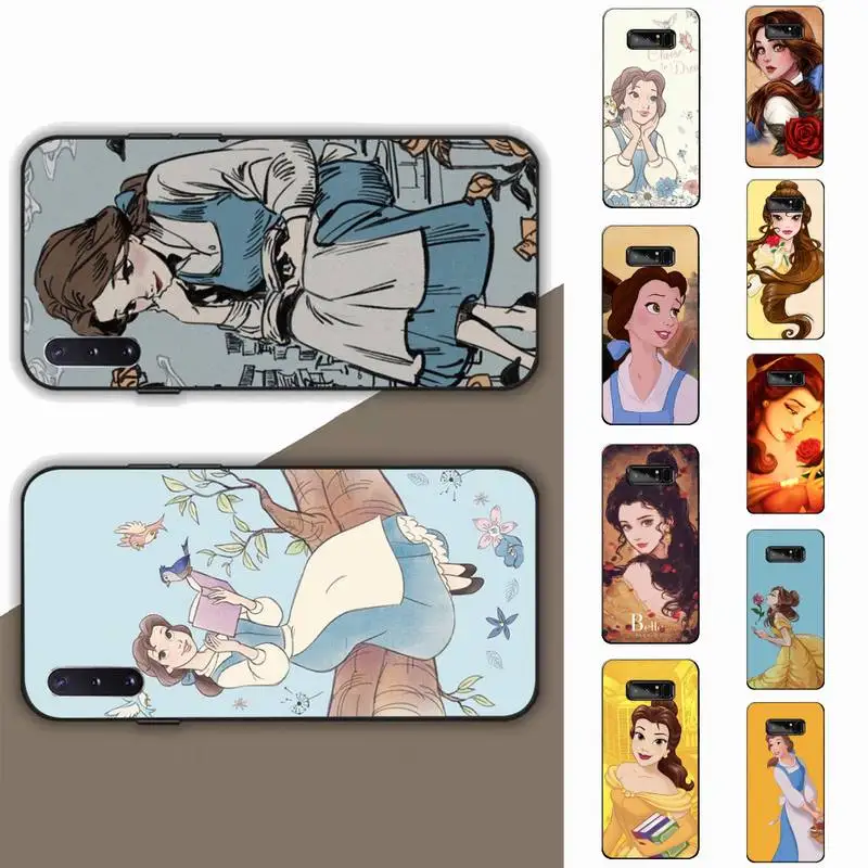 

Disney Belle Princess Phone Case for Samsung Note 5 7 8 9 10 20 pro plus lite ultra A21 12 72