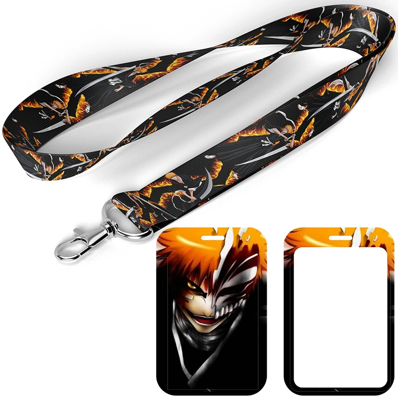 

C2277 Japanese Anime BLEACH Lanyard for Keys Keychain ID Card Pass Mobile Phone USB Badge Key Ring Holder Neck Straps