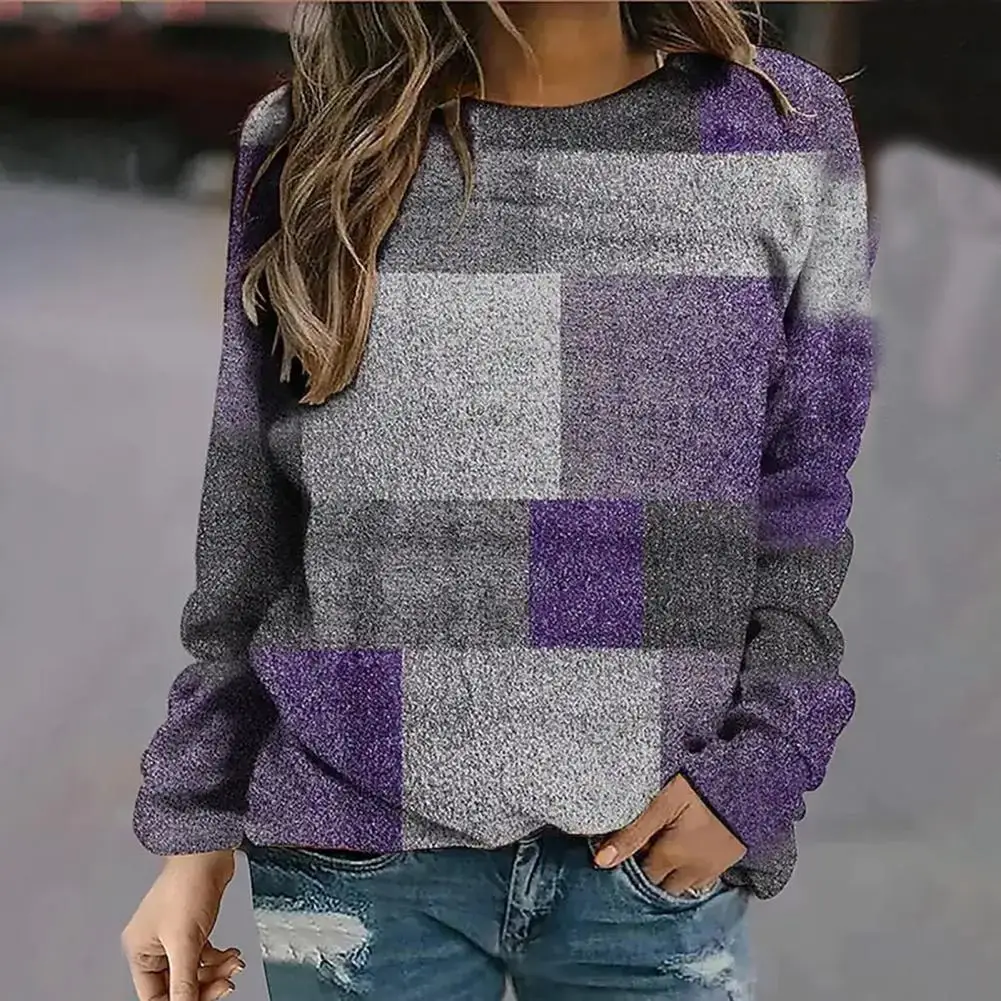 

Classic Women Loose T-shirt Blouse Jumper Pullover Blouse Breathable Versatile
