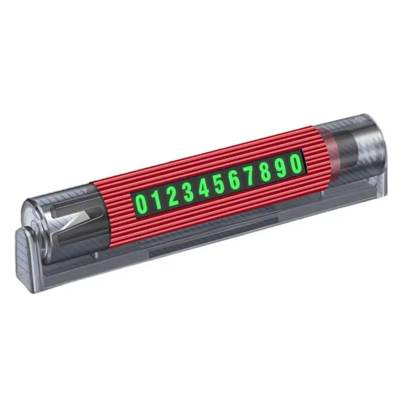 

Табличка с номером телефона 3-в-1, карточка для временной парковки, поворотная остановка парковки, карточка для временной парковки, выключатель окон, резак для ремня безопасности