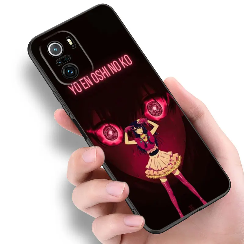 Черный силиконовый чехол для телефона с аниме Hoshino Ai Xiaomi POCO X3 X4 NFC F4 GT F5 F6 M4 M6 X5 X6 NEO Pro