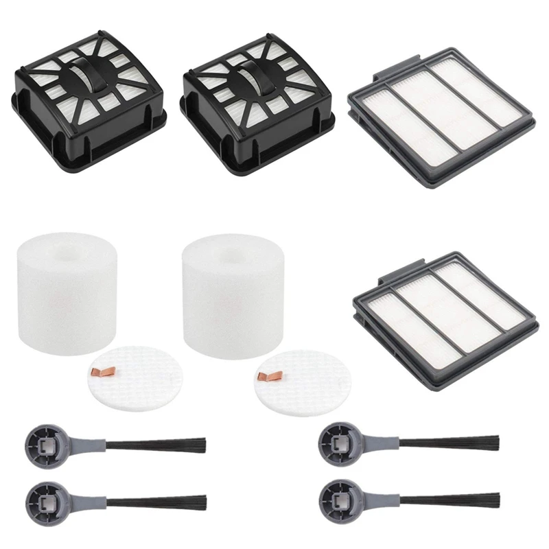 

2 Hepa Filters&2 Dust Base Filters&2 Foam Filters&4 Side Brushes Compatible For Shark IQ Robot RV1001AE RV101