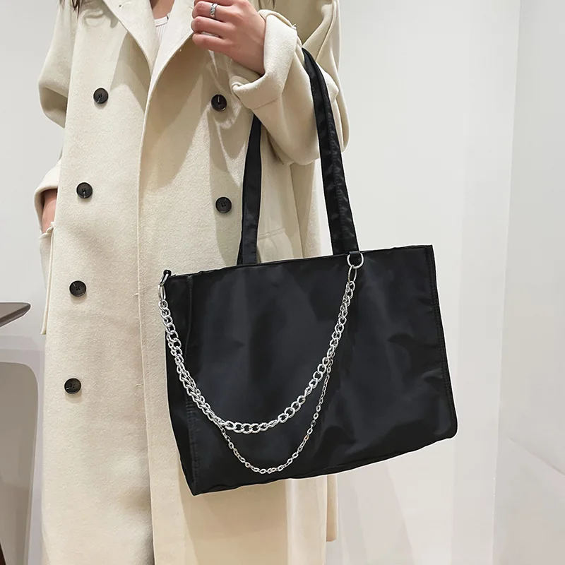 

Повседневные сумки на плечо для женщин, вместительная водонепроницаемая сумка из ткани «Оксфорд», сумки-тоуты, женская большая сумка для по...