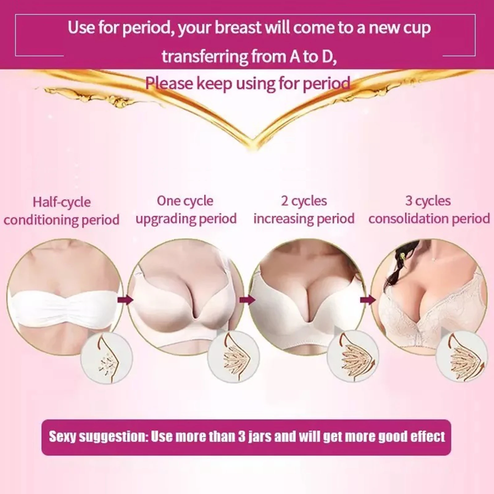 Эфирный крем для увеличения груди натуральный укрепляющий растительный