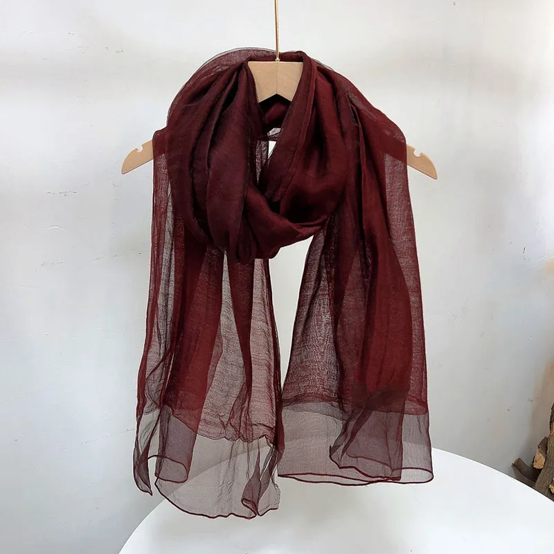 Шарф женский зима-осень шерстяной длинный легкий аксессуар для весенне-летнего