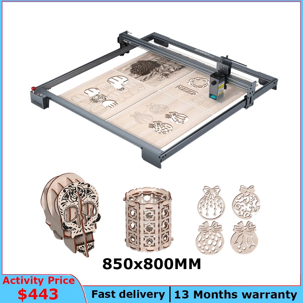 

Atomstack E85 850*800mm Super Large Engraving Area Expansion Kit A5/X7/S10/X20/X30/P Series Extension For Laser Engraver