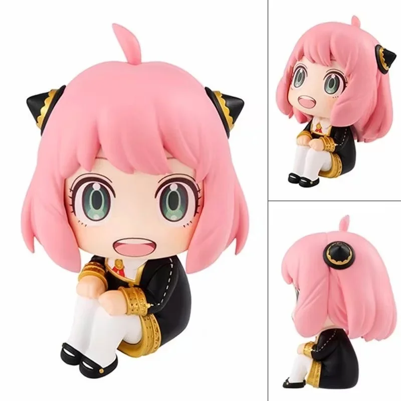 SPY×FAMILY Аниме Фигурка Аня Форгер Кукла Игрушки для Детей Сидящая Милая ПВХ Модель