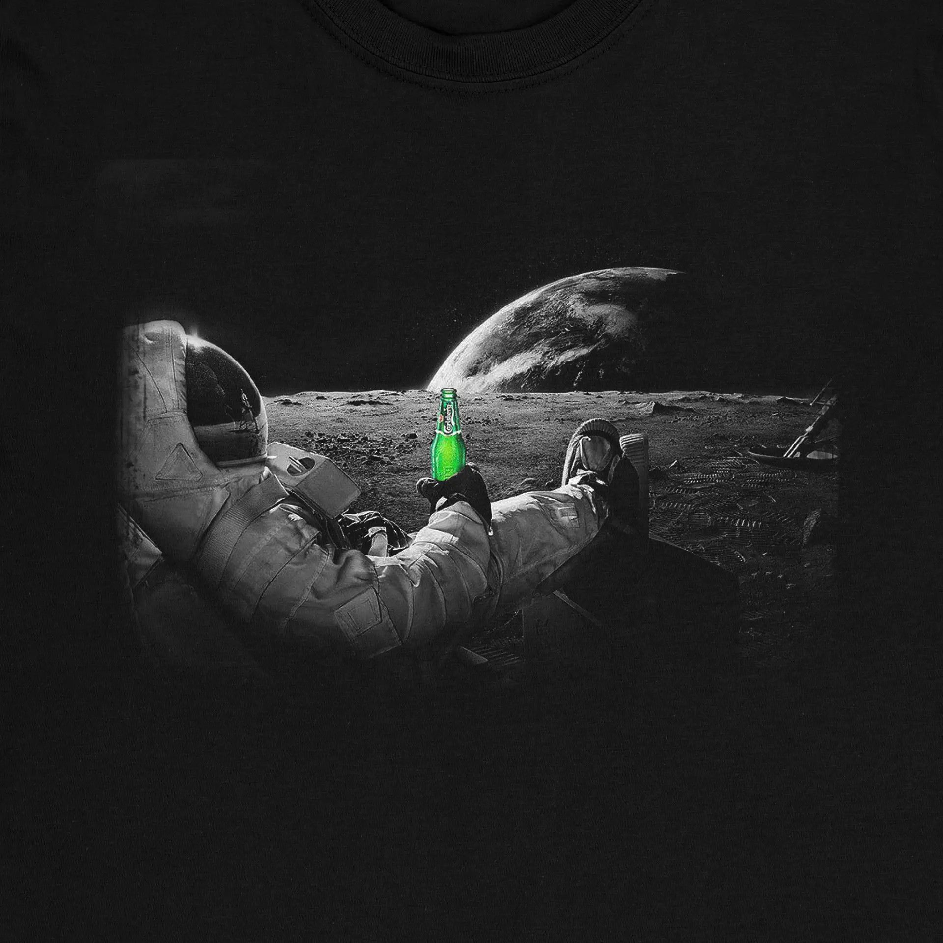 Мужские знают почему футболка Мужская идея астронавт питьевая пива луна одежда