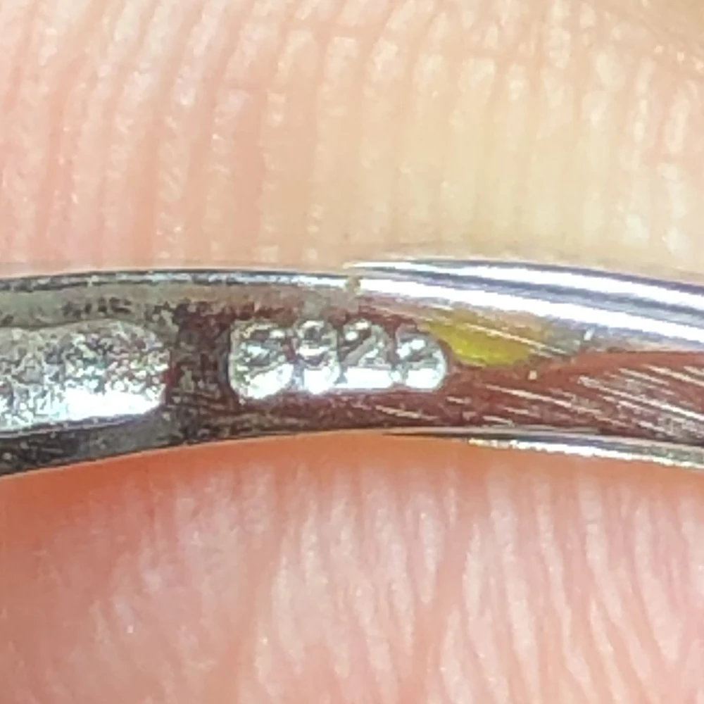 Женское кольцо из стерлингового серебра 925 пробы с овальным камнем в форме сердца