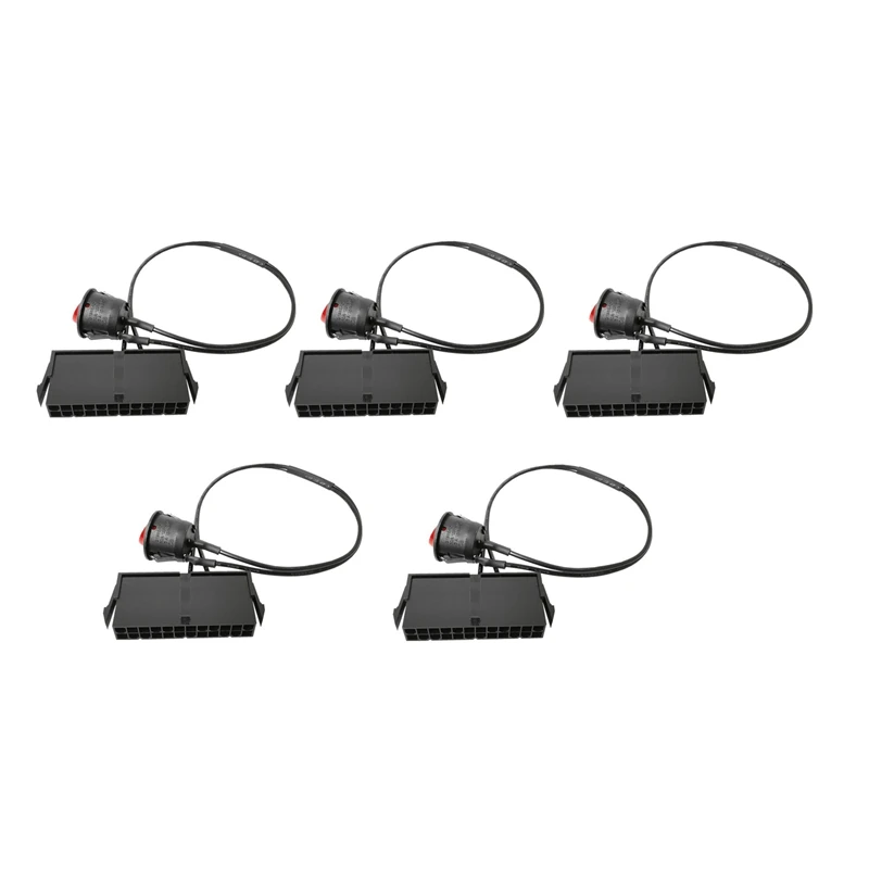 

5 Pieces of 18Awg All-Copper Atx Power Supply 24Pin Switch Line 24P Start Line 24 Pins 35cm Start Switch