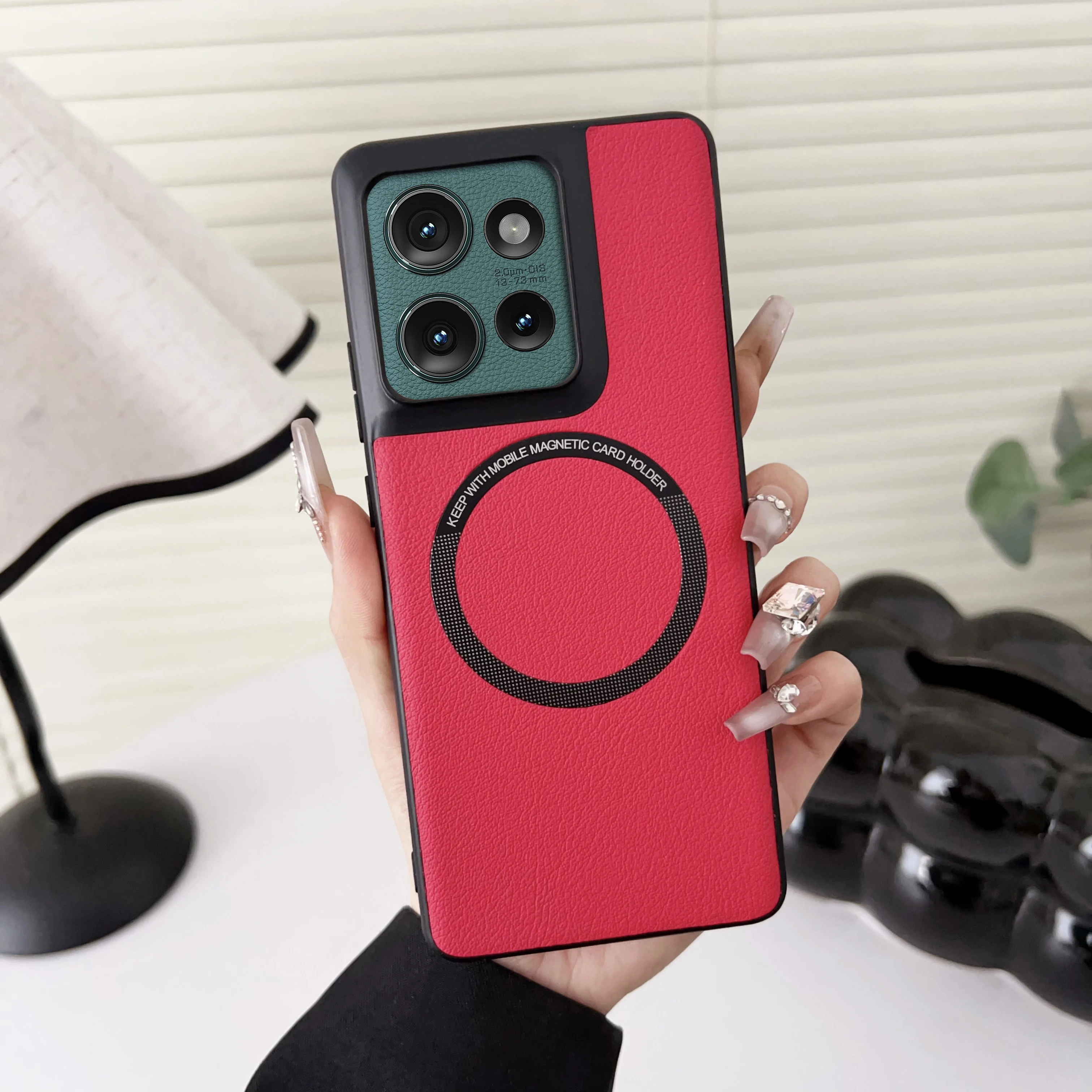 Чехол для беспроводной зарядки Magsafe Motorola Edge 50 Pro Telefono Celular Case Moto 40/Edge Ultra/Edge Fusion