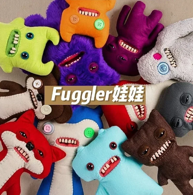 

Забавный монстр с зубчиками Fuggler Bigtooth, аниме фигурка монстра, кавайная кукла, украшение для комнаты, рождественские игрушки, подарки