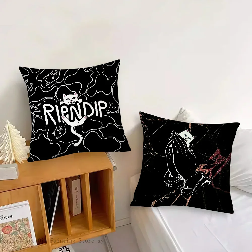 Фото Модная наволочка R-RIPNDIPS, модная квадратная наволочка для спальни, дивана, комнаты, украшение для подушки для отдыха, 40x40 №3