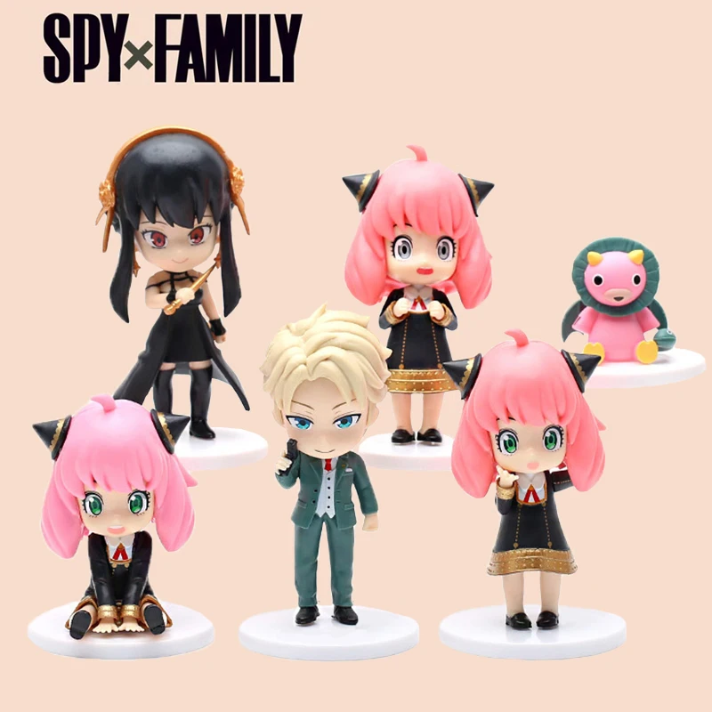

Spy X Family Hot Pop Anime Figure Anya Yor Forger Ornament Model Cute Doll Collection Pvc Toys Cake Decorations Christmas Gifts