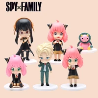spy x family hot pop anime figure anya yor forger ornament model cute doll collection pvc toys cake decorations christmas gifts