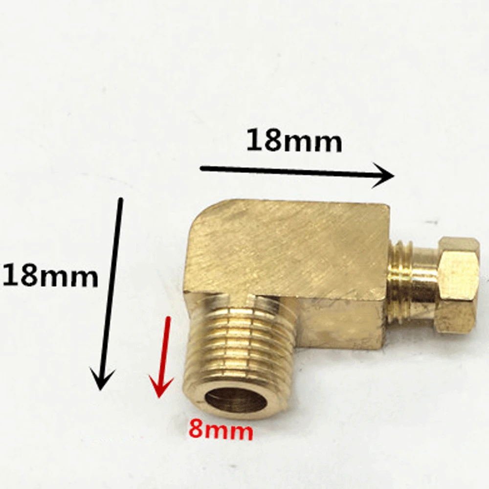 

M4 M6 M8 M10 1/8 "1/4" BSP штекер на 4 6 8 мм компрессионная труба Колено 90 градусов соединитель Латунная Труба фитинг Смазка масло