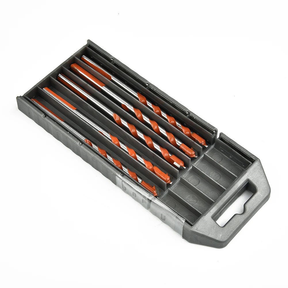 

5pcs 6mm/8mm Multifunctional Red Drill Bits Punching Hole Ceramic Wall Glass Metal Sheet Triangle Shank Handle U Type Slot
