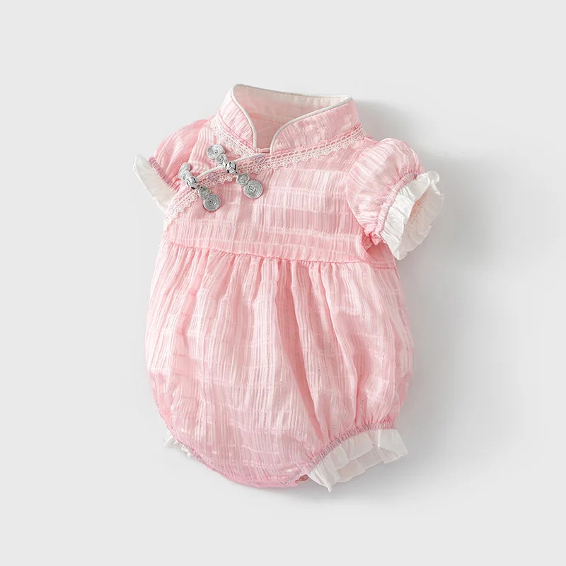 

Infant Creeper Clothes Toddler Romper Girls Bobysuit Photography Outfits Elegant Summer Party Christmas Home