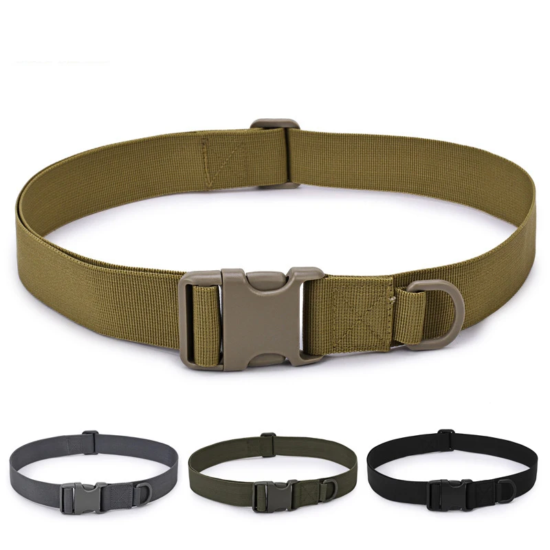 Outdoor Equipment Simple Tactical Belt Buckle Nylon Belt Inner Belt Wear-resistant Bag Riding Fixed Buckle, Hook