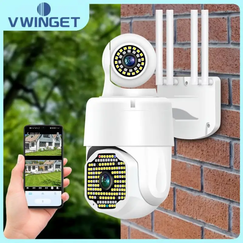 

Motion Detection Cctv Wifi Cameras Waterproof Two-way Intercom Camcorders Recorder Dual Lens Surveillance Ip Camera Smart Alarm