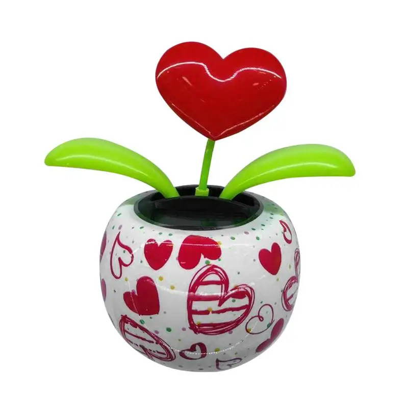 

Fashion Solar Powered Dancing Flower Toy Office Desk Car Decor Funny Electric Toys For Car Decor Interior Accessories