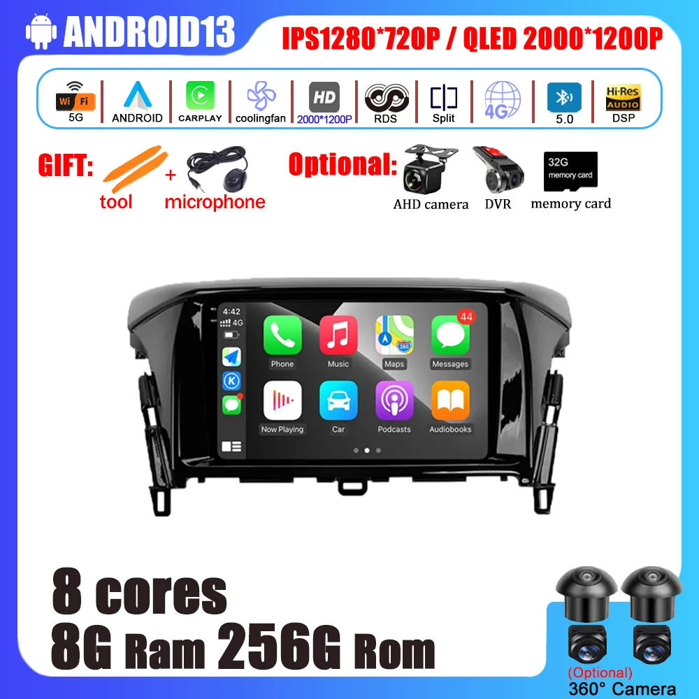 

Android 13 For Mitsubishi Eclipse Cross 1 2017--2021 Car Radio Multimedia Video Player Navigation Stereo GPS No 2Din 2 Din DVD