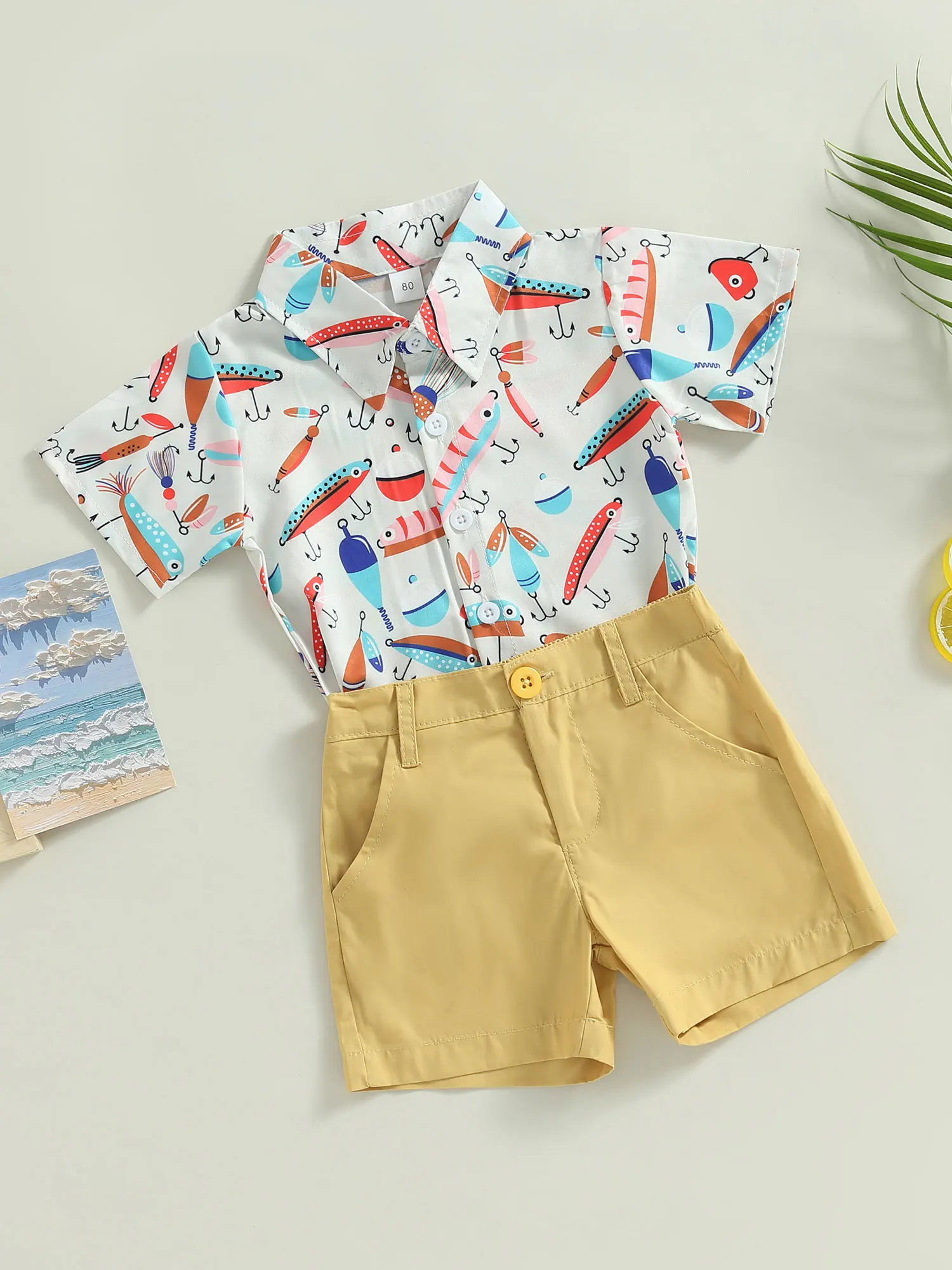 

Baby Girls Floral Print Dress with Matching Headband and Bloomers