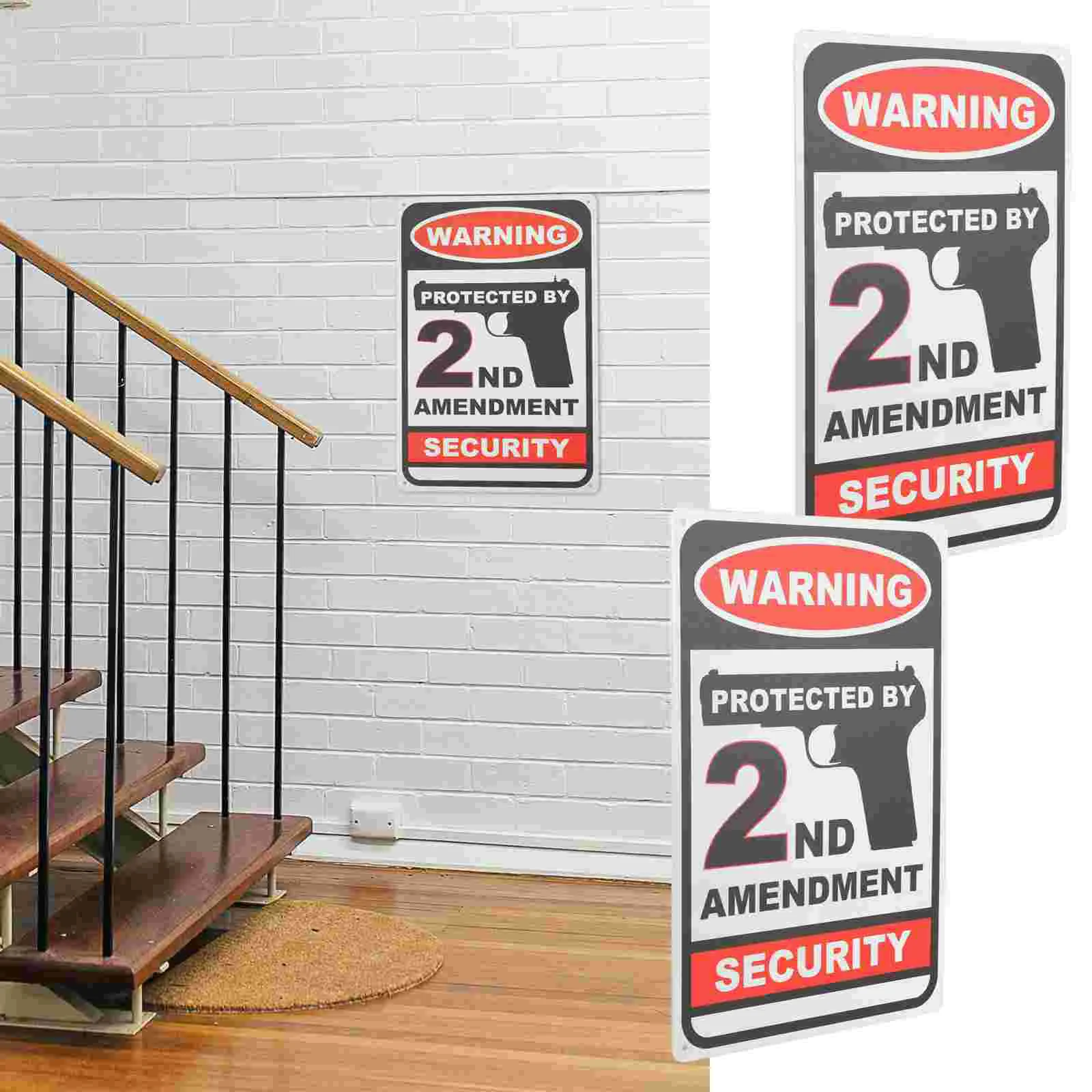 2 Pcs No Trespassing Wall Sign Retro Home Decor Retro Room Decor Tinplate Warning Sign Funny Metal Signs Retro Decor