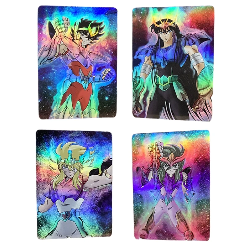 

10 шт./комплект, Феникс, Ikki Hyoga, анимационные персонажи, флэш-карта, классика, коллекция аниме, карточки, подарок, игрушка