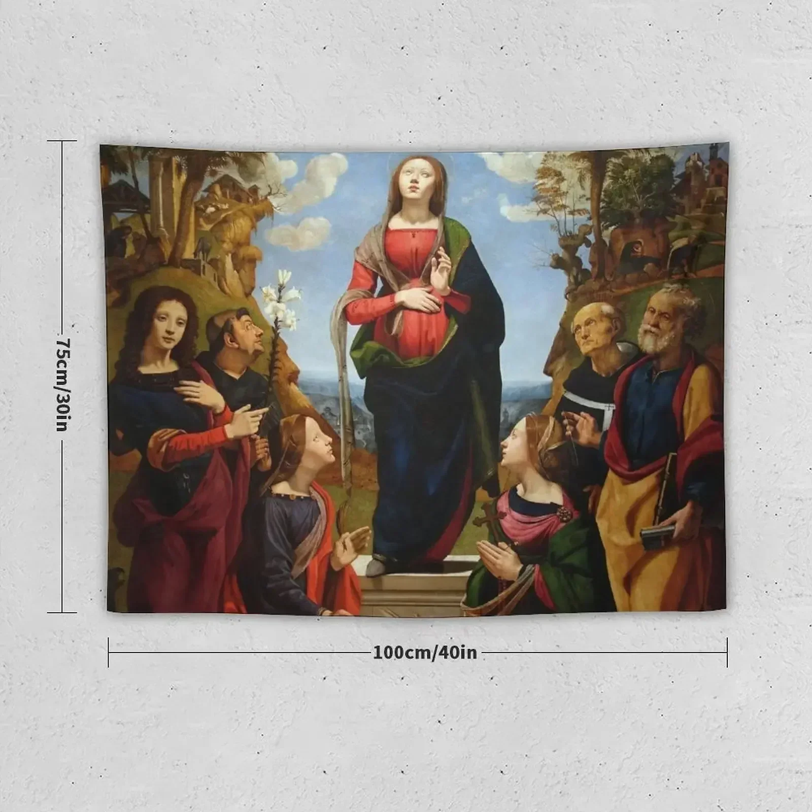 Несправленная концепция с святами Гобелен Пиро ди Космомо Эстетические