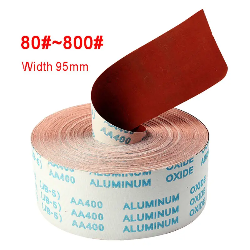 

1Meter Sanding Paper 95mm Width Sanding Sandpaper Roll For Metal Wood Carving Furniture Polishing Grit 80#~800#