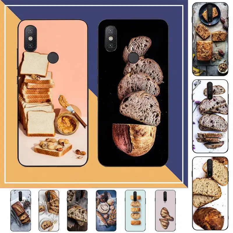

Bread breakfast Phone Case for Redmi Note 4 5 6 8 9 pro Max 4X 5A 9S cover
