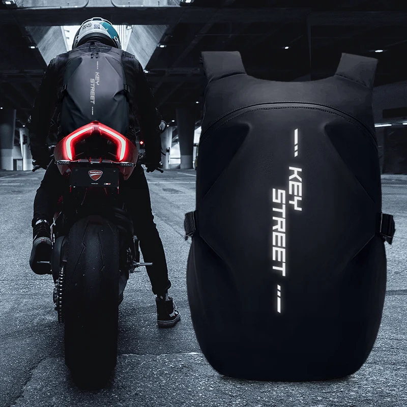 

Fashion Riding Motorcycle Backpacks High Quality Waterproof Nylon Cycling Bag Casual Moto & Biker Helmet Storage Rucksack Male
