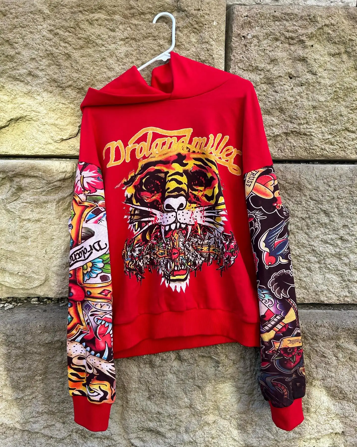 Harajuku Drolandmiller толстовки в стиле панк готики женские уличные топы толстовка для пар