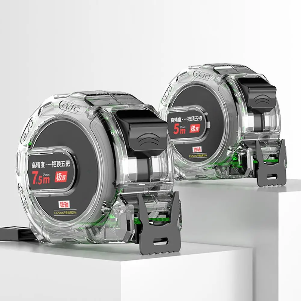 

5/7.5/10m Thickened Tape Measure Transparent Woodwork Ruler HighCarbon Steel Meter Gauge Distance Woodworking Measuring Tool NEW