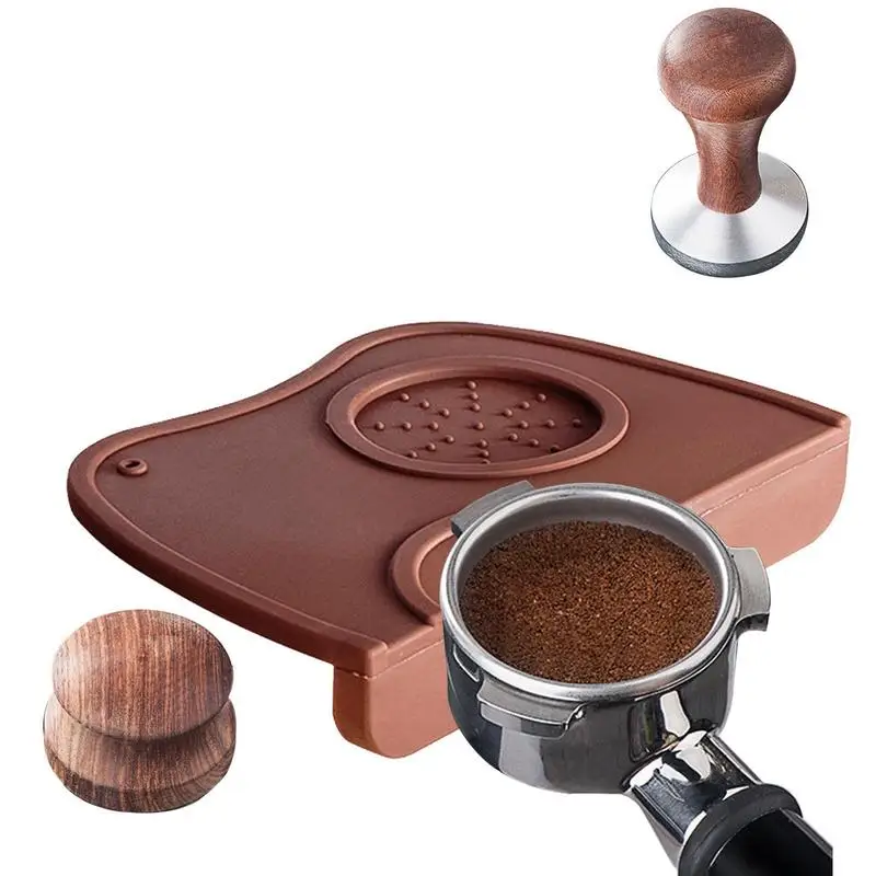 

Coffee Tamper Mat Food-Grade Silicone Espresso Tamping Mat Non-Slip Waterproof And Heat Resistant Coffee Tamper Mat Espresso