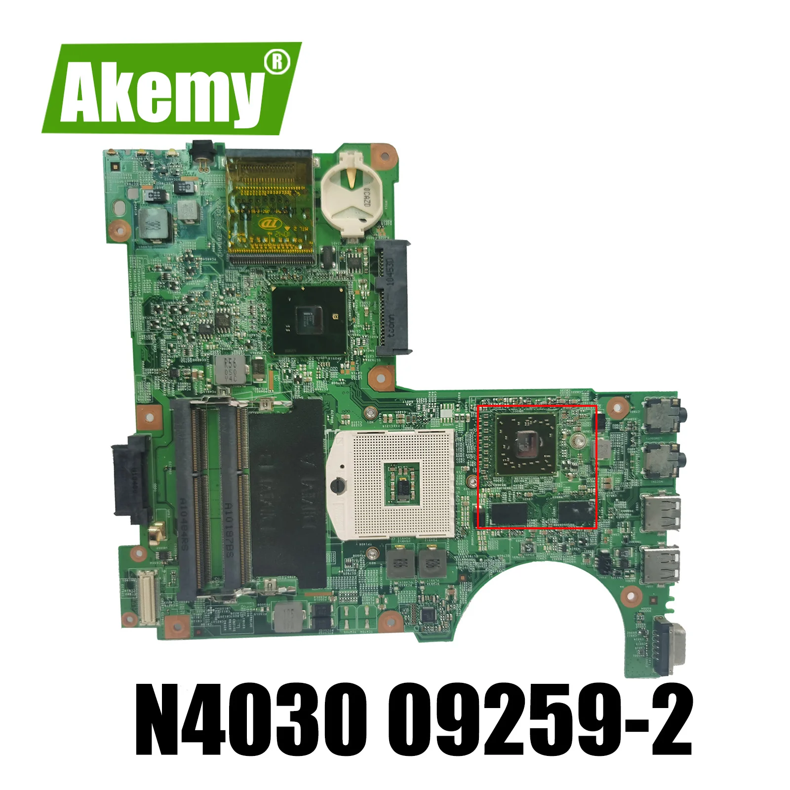 

For Dell inspiron N4030 Laptop Motherboard HM57 DDR3 0H38DX CN-03XMYG CN-0R2XK8 48.4EK19.011 Mainboard Free CPU 09259-2