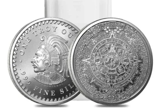 

2022 New Year Gifts Mexican Mayan 1oz 999 Fine Silver Coin Maya Aztec Calendar Prophecy Culture Christmas Coins Souvenirs