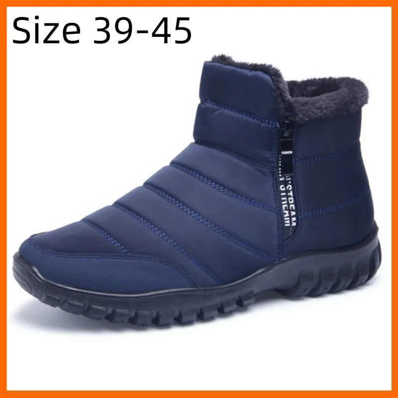 

Xiaomi Men Winter Snow Boots Male Fur Ankle Boots Men Shoes Warm Plush Men Outdoor Work Shoes Unisex Waterproof Winter Boots