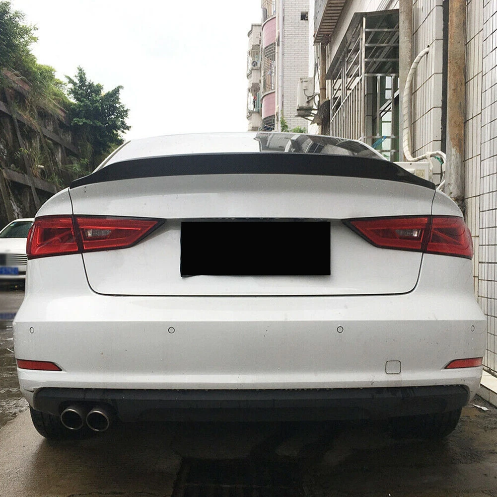 Углеродный задний спойлер багажника крыло для Audi A3 2014 2015 2016 2017 2018 Sedan