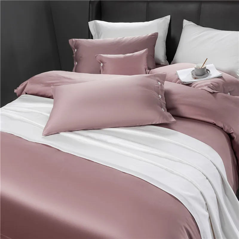 

Постельное белье, высококачественный длинный степлер из хлопка, набор из четырех предметов из 100 хлопка, простое стильное стеганое одеяло для домашнего использования