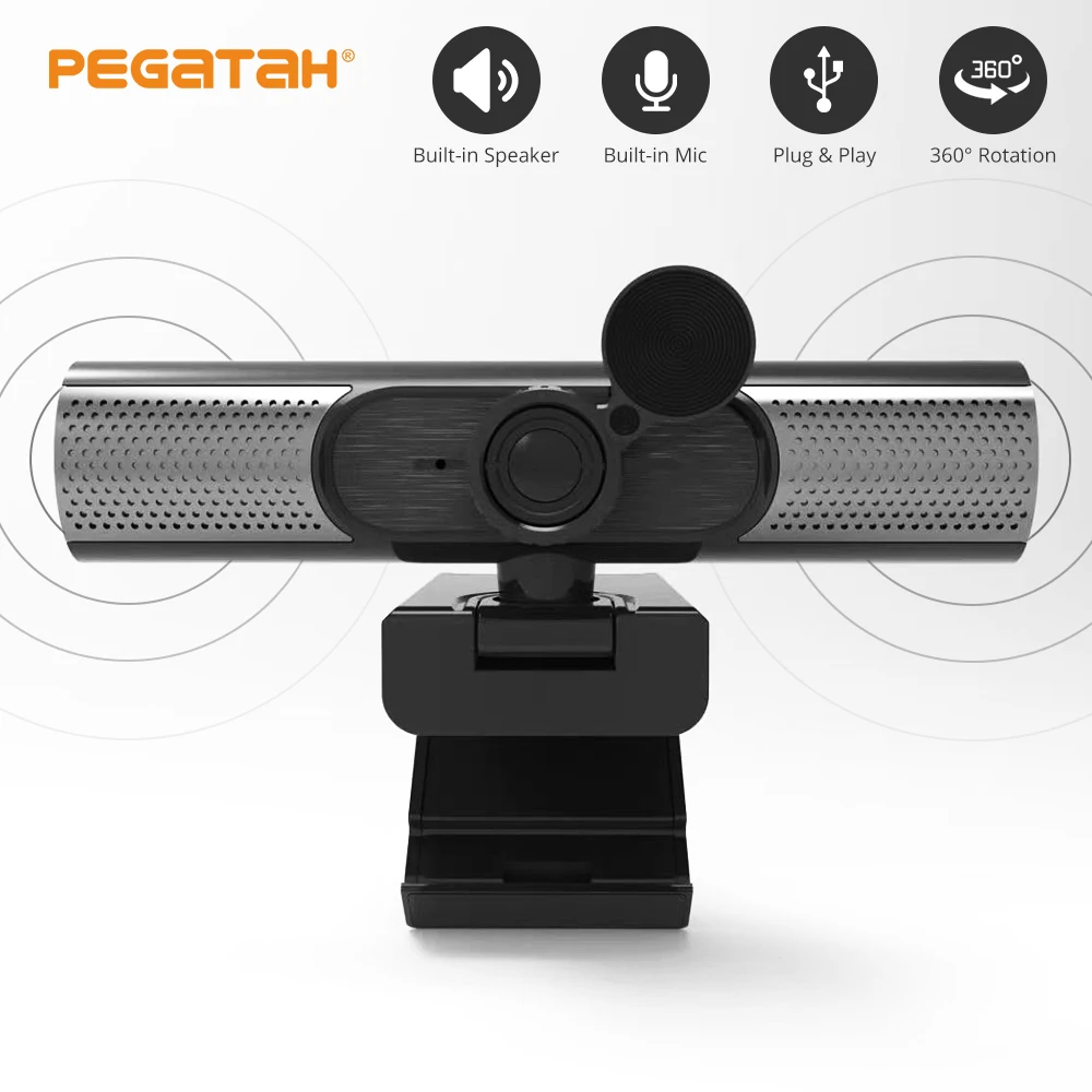 

1080P Webcam with Speaker microphone Web camera Full HD Acto Focus Webcam 4K Web cam USB Camera Computer PC Webcams for Youtube