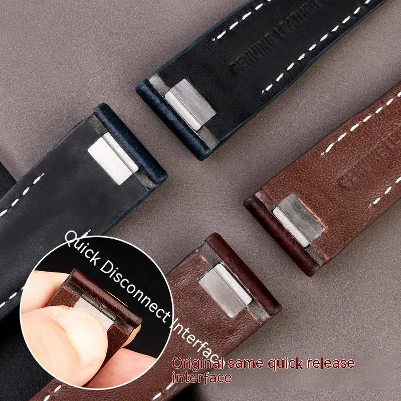 Ремешок из натуральной кожи для IWC Pilot Series IW378003/005 IW328205 Mark 20 Cowhie быстросъемный