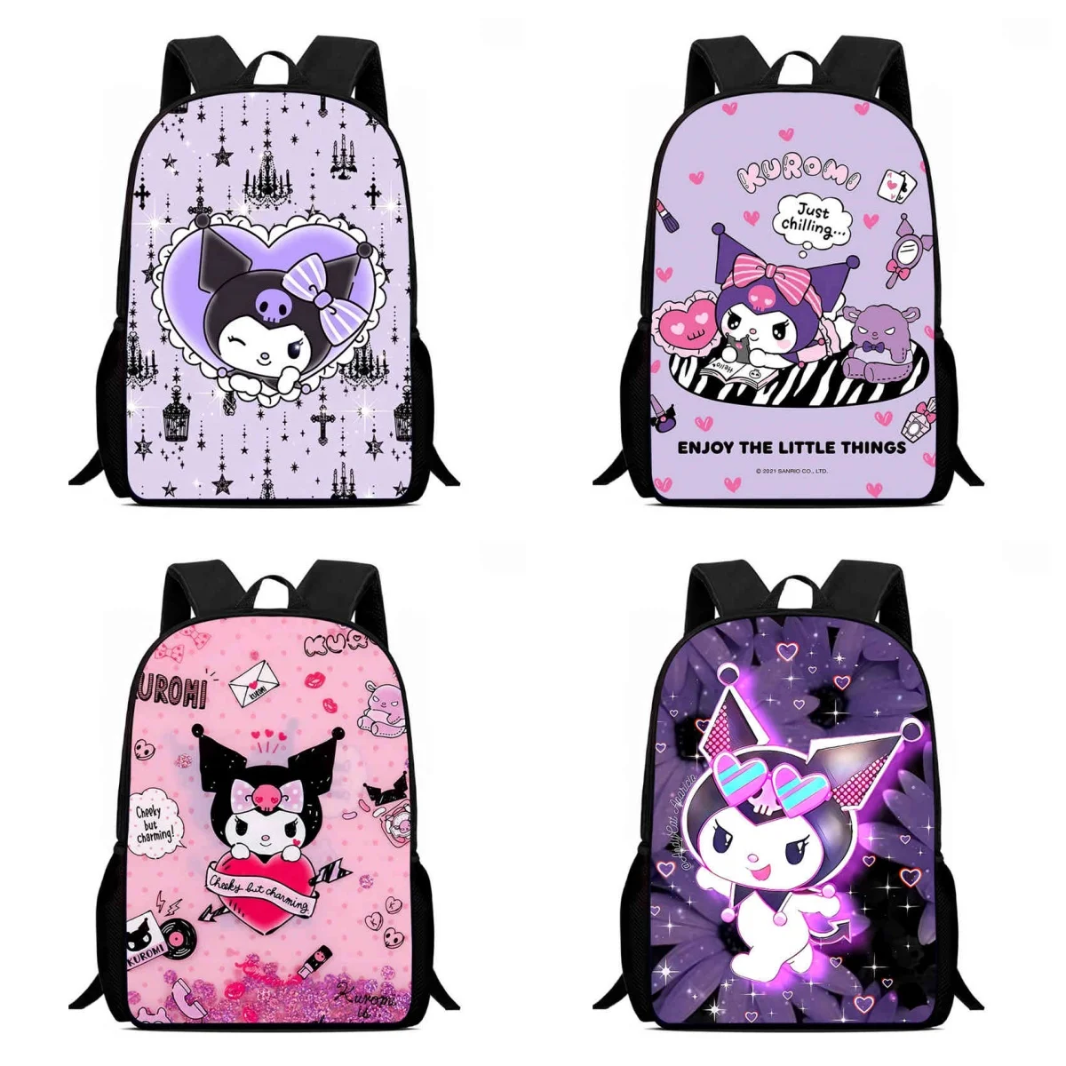 Школьный рюкзак Mochila Kuromi школьный с героями мультфильмов для девочек и мальчиков