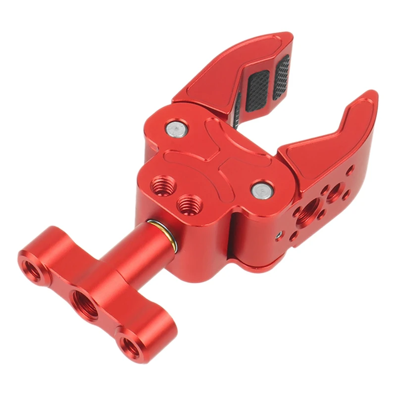 

Зажимное крепление для камеры, супер-зажим для камеры с 1/4 и 3/8 отверстиями для винтов для камеры/зажим для нижнего адаптера монитора