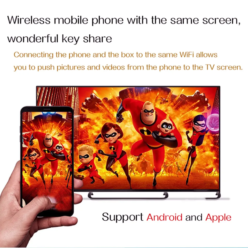 Q+ TV Box Android 9 Allwinner H6 Media Streamer Player IPTV |